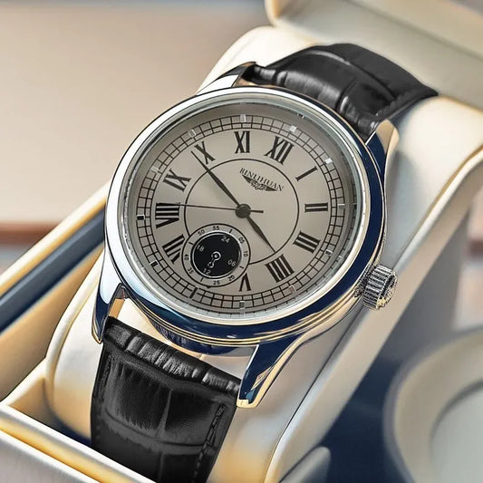 Top Brand Man Wristwatch Luxury Business Waterproof Men Watch For Men Quartz Clock Leather Men's Watches reloj Handsome 2025 New